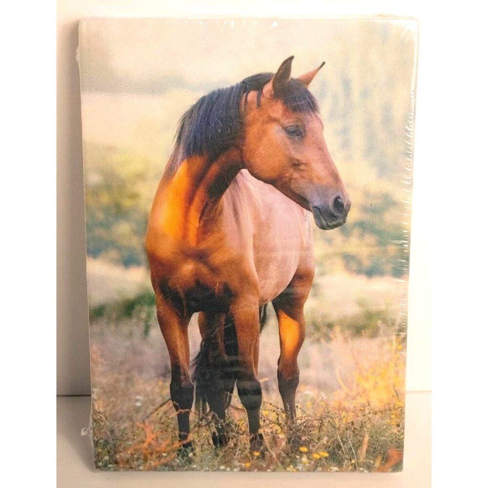 Horse-Themed Fabric Cover Journal 5.75" X 8.25" 256 Pages By Bella Bug NEW